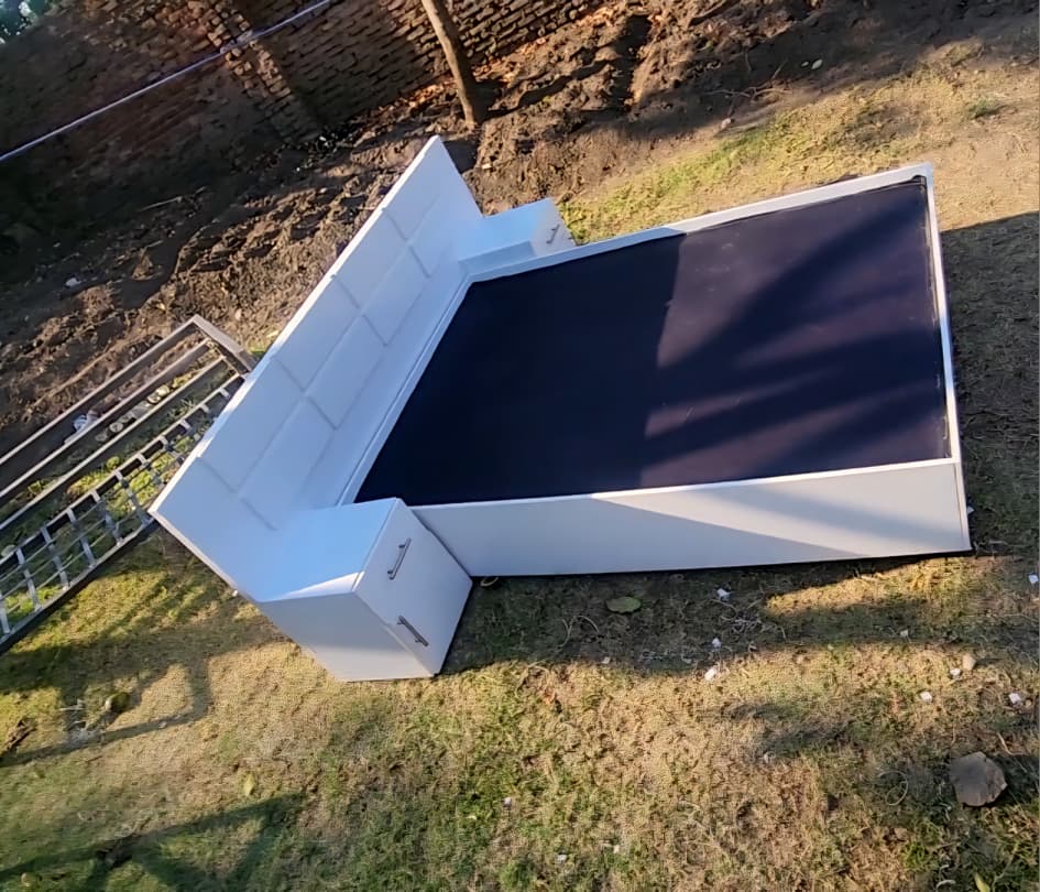 White Storage Bed
